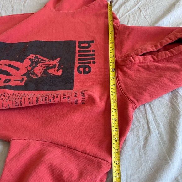 Billie Eilish Rare Happier Than Ever World Tour 2022 Red Hoodie Small - Picture 9 of 11
